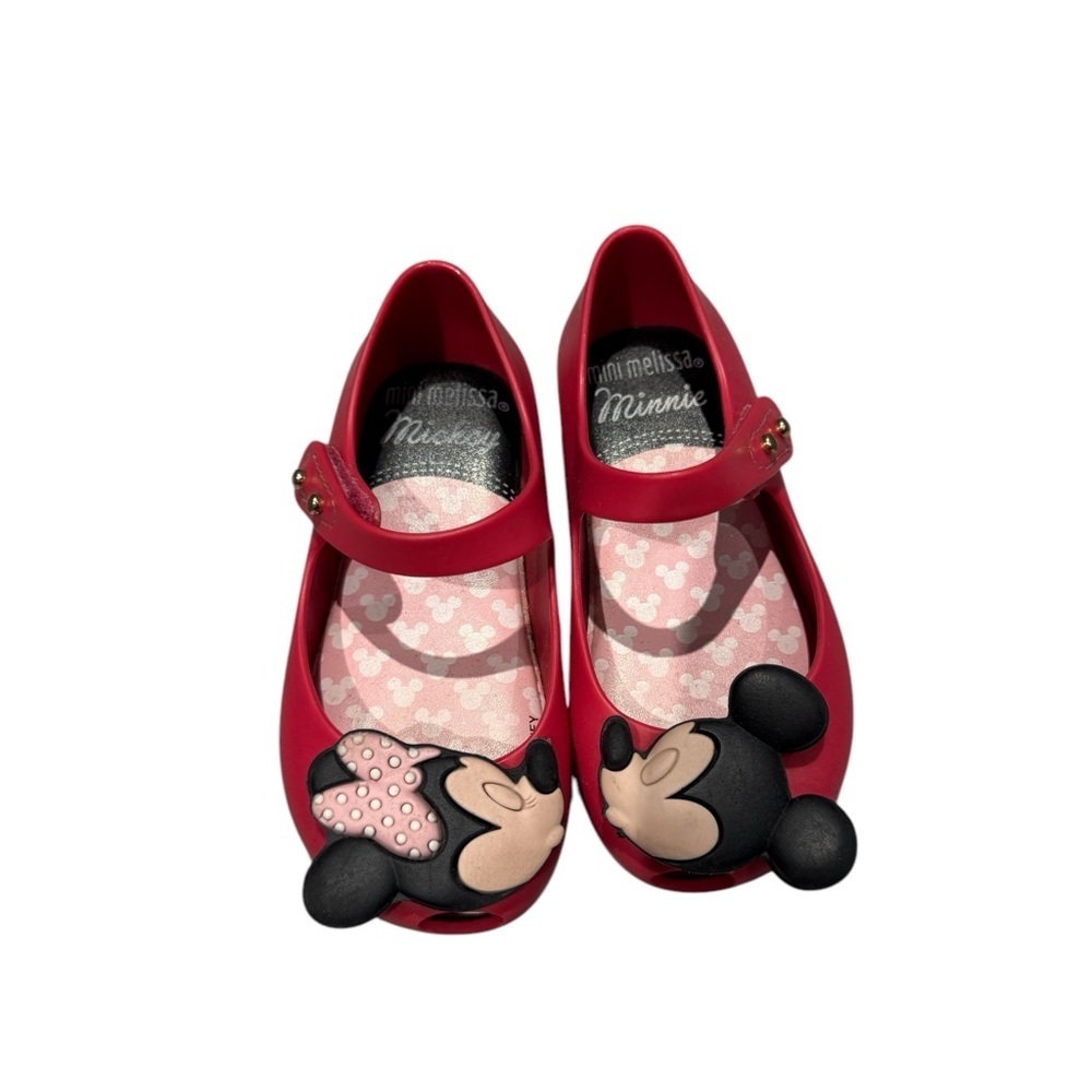 MINI MELISSA Red Mickey & Minnie Dress Shoes - size 7C
